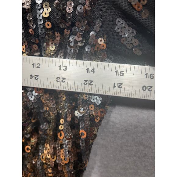 Marciano Womens Sequined Evening Cocktail Party Black 2 Piece Skirt Set Size XS - Picture 13 of 16